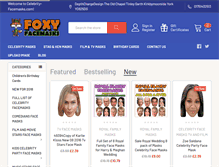 Tablet Screenshot of celebrity-facemasks.com